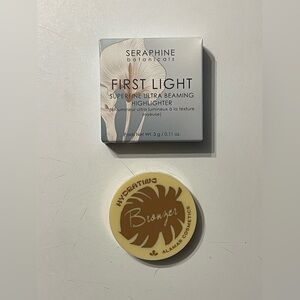 NEW Seraphine Botanicals Highlighter/Alamar Cosmetics Bronzer Sample Size Bundle